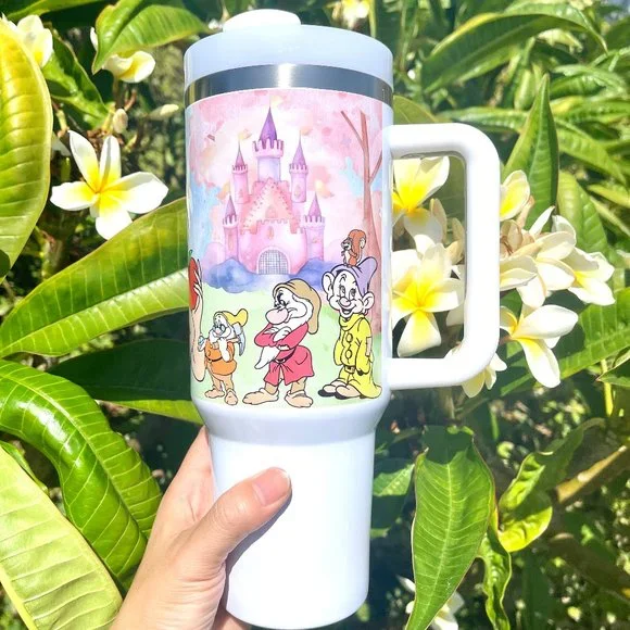 Disney Princess Snow White and the Seven Dwarfs Brand new 40 oz Tumbler double - Picture 2 of 6